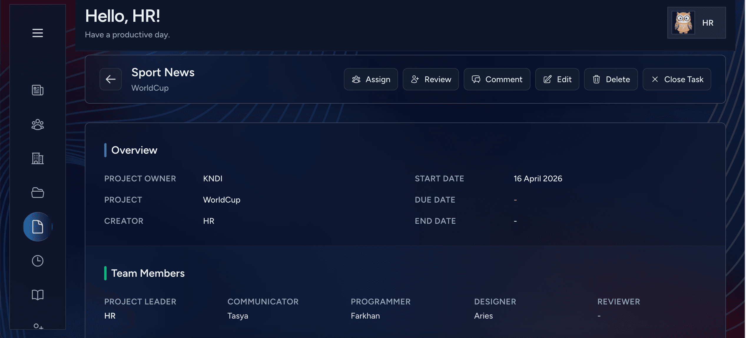 KNDI Task Manager (Web App)