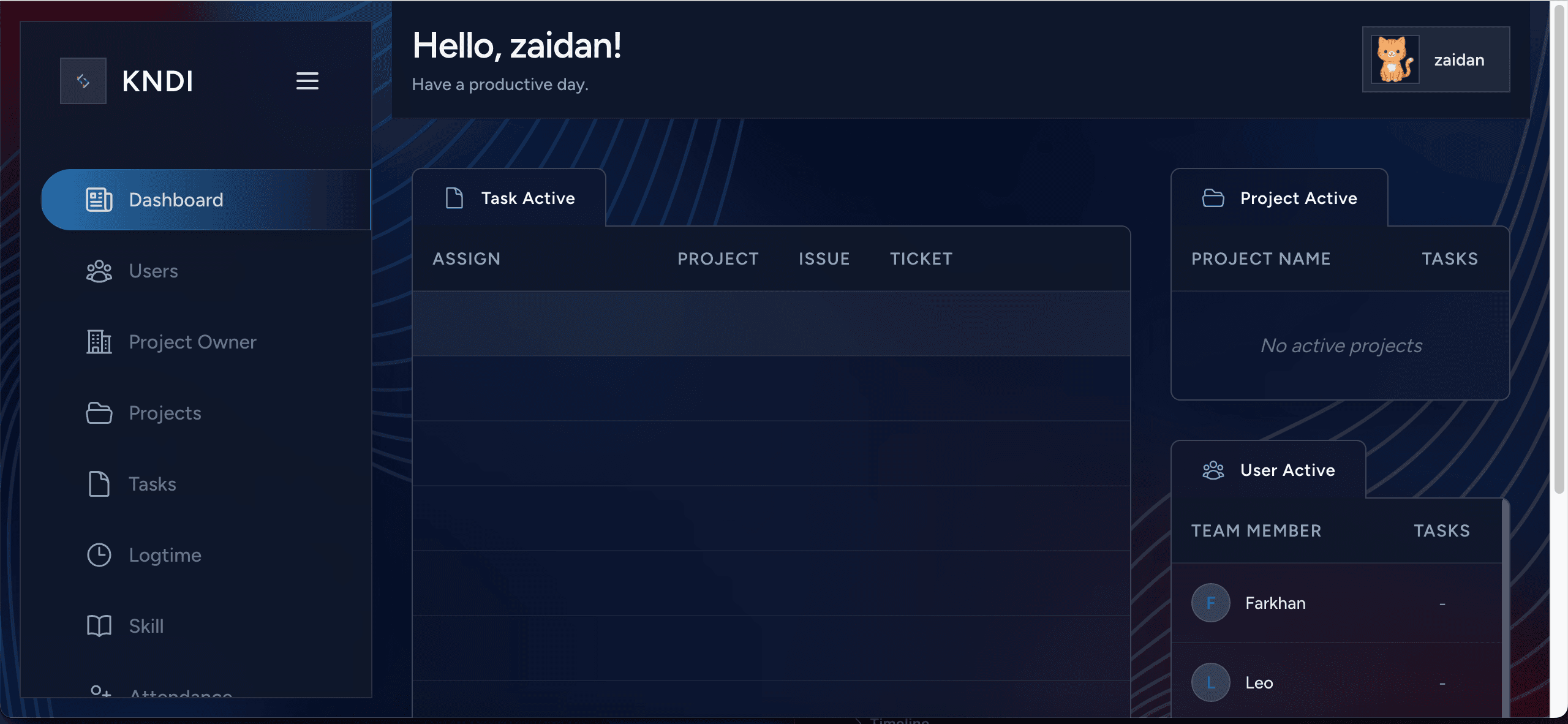 KNDI Task Manager screenshot 2