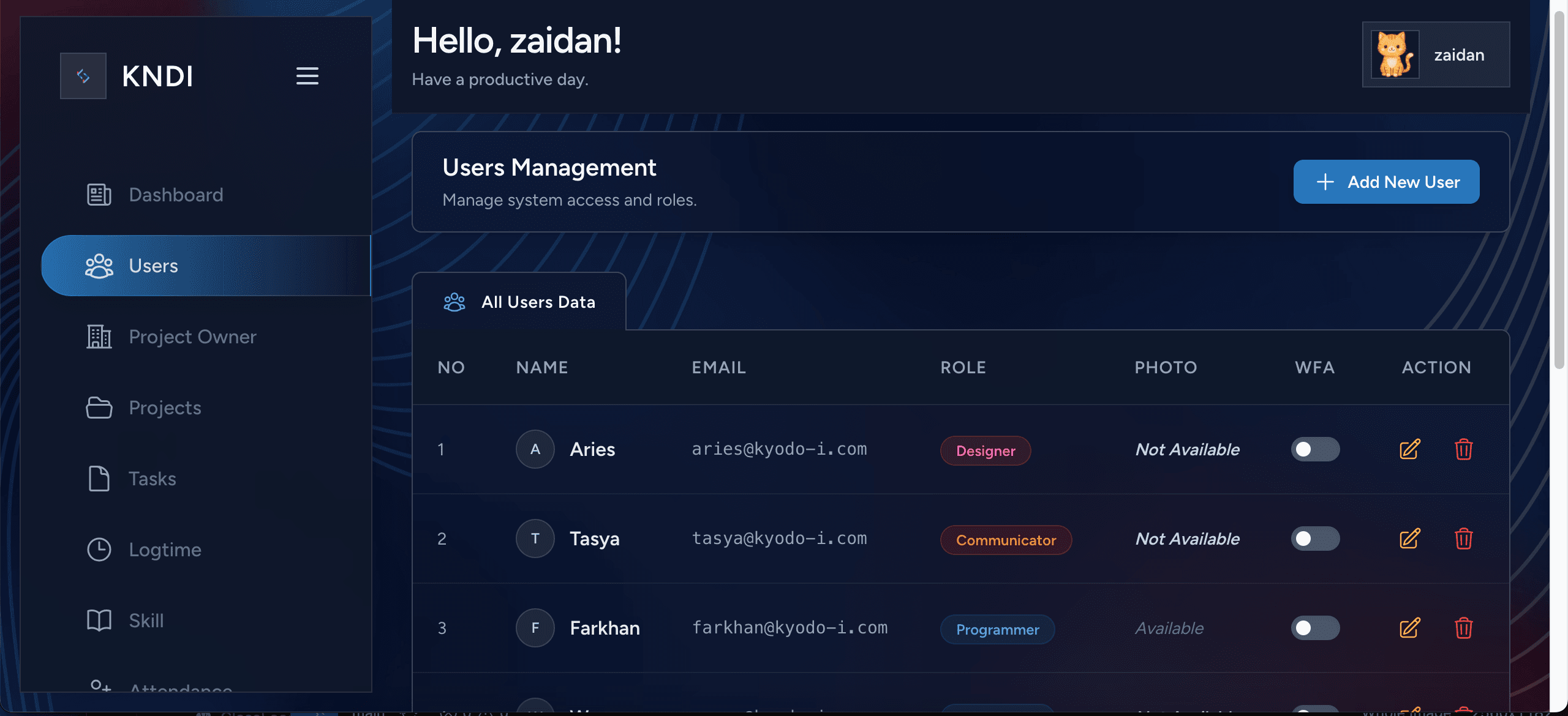 KNDI Task Manager screenshot 3